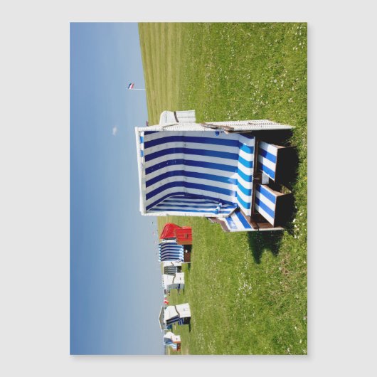 Beach chairs at the North Sea (Front)