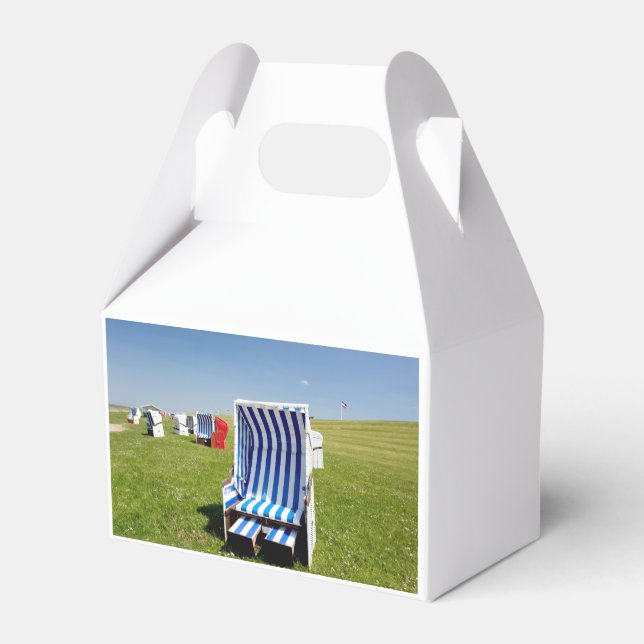 Beach chairs at the North Sea Favor Boxes (Back Side)
