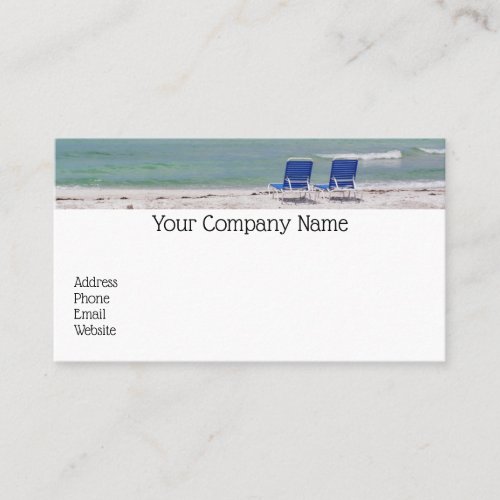Beach Chairs Business Card