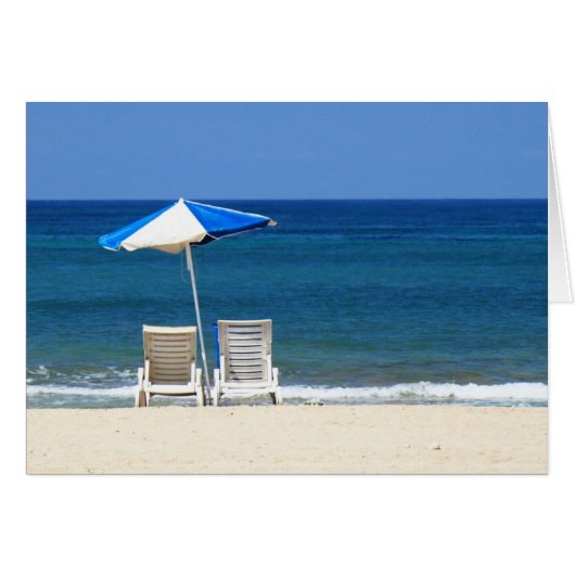Beach chairs cards (Front Horizontal)