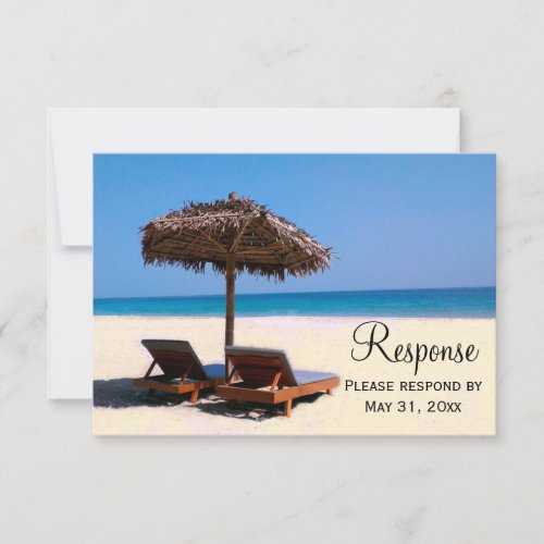 Beach Chairs Destination Wedding RSVP