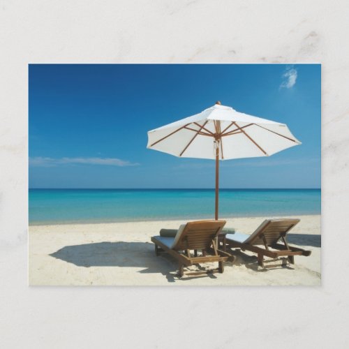 Beach Chairs Postcard