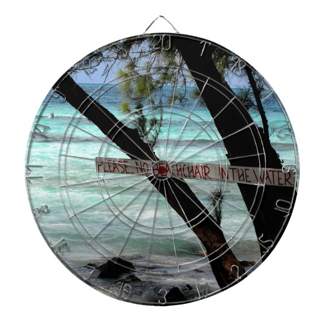 Beach Chairs Rum Point Grand Cayman Dart Board (Front)