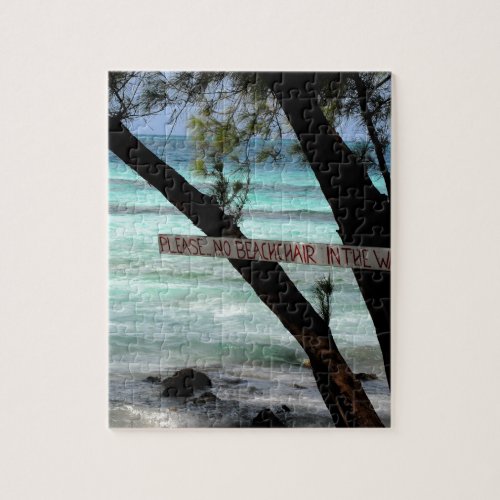 Beach Chairs Rum Point Grand Cayman Jigsaw Puzzle