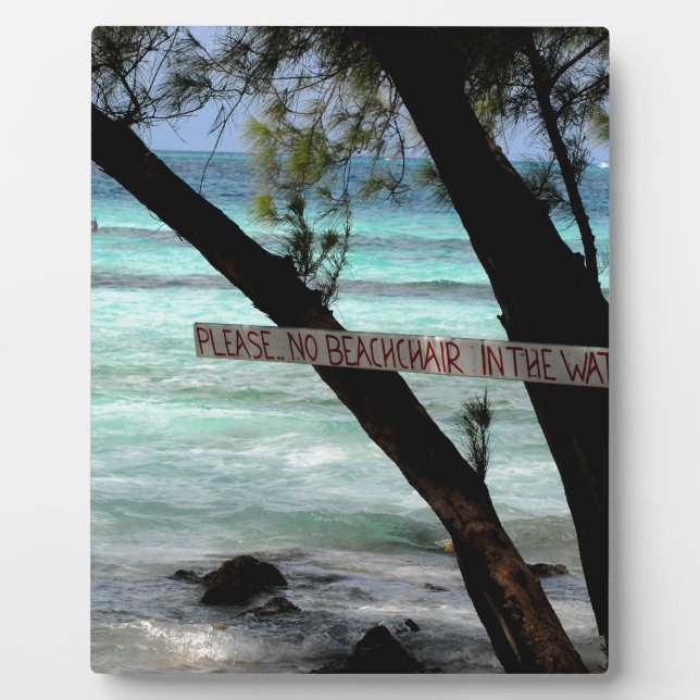 Beach Chairs Rum Point Grand Cayman Plaque (Front)