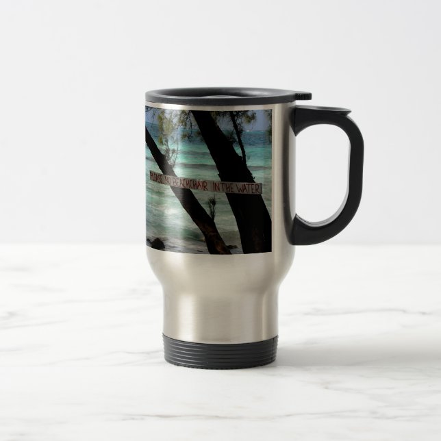 Beach Chairs Rum Point Grand Cayman Travel Mug (Right)