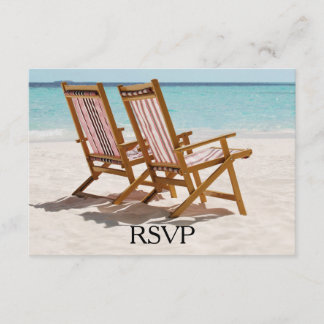 Beach Chairs Wedding RSVP