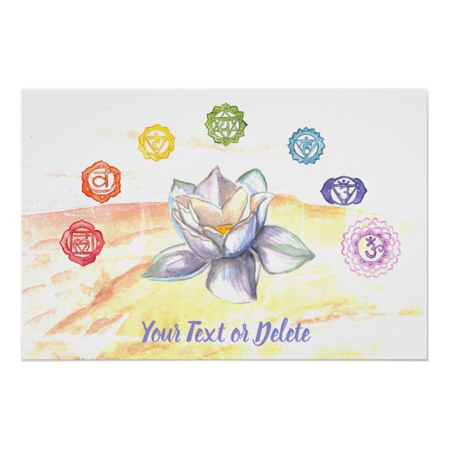 *~* Beach Chakra Painting Artistic Art Poster (Front)