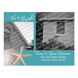 Beach Change of Address with Photo Postcard