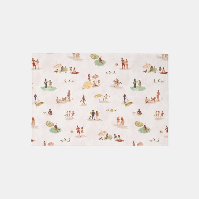 BEACH CHARACTERS  OUTDOOR RUG (Front)