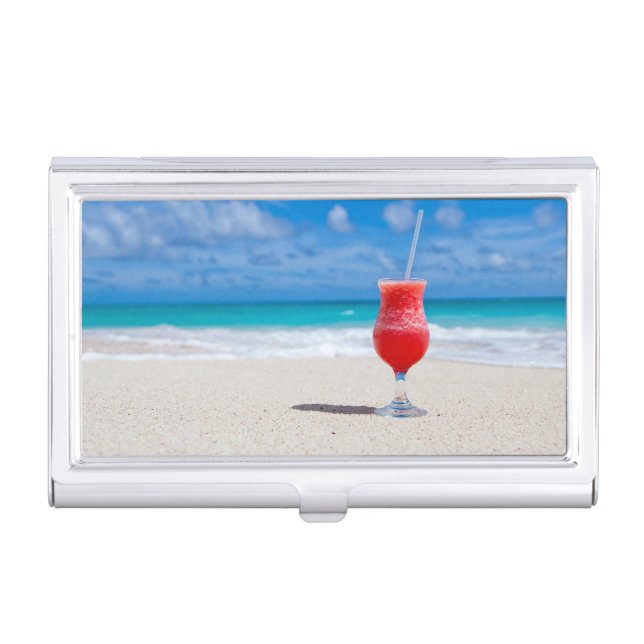 Beach Cheers Business Card Case (Front)
