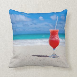 Beach Cheers Throw Pillow