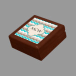 Beach Chevron Zigzag Monogram Gift Box