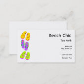 Beach Chic Business Cards (Front/Back)