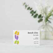 Beach Chic Business Cards (Standing Front)