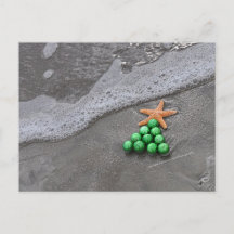Beach Chic Christmas Postcard