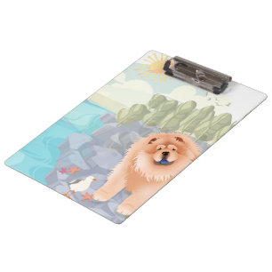 BEACH CHOW Acrylic Clipboard