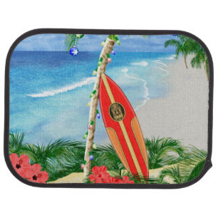 Beach Christmas Car Mat