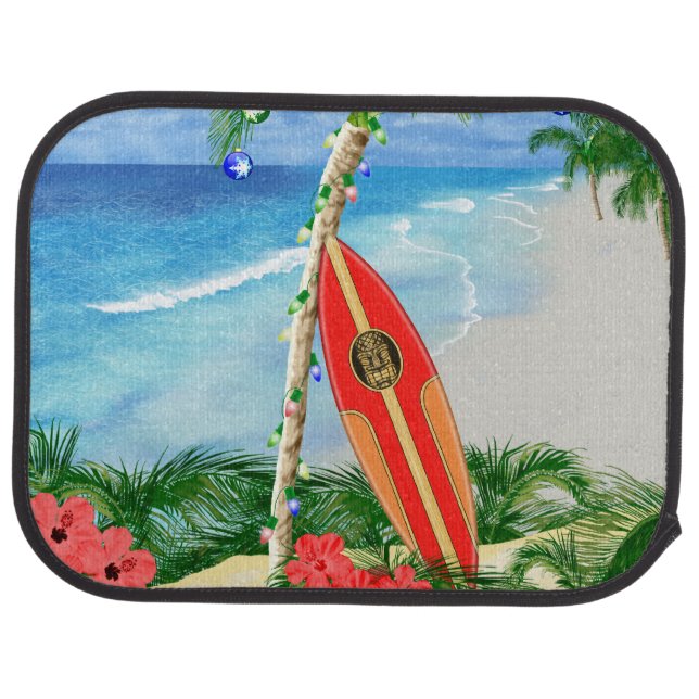 Beach Christmas Car Mat (Rear)