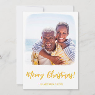 Beach Christmas Card Coastal Holiday Photo