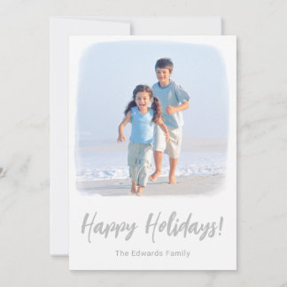 Beach Christmas Card | Tropical Coastal Photo Card
