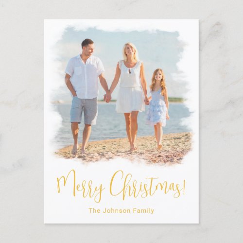 BEACH CHRISTMAS CARD  TROPICAL PHOTO POSTCARD 