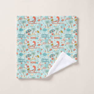 Beach Christmas, coastal holidays, Towel