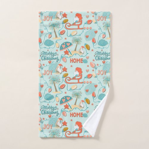 Beach Christmas coastal holidays Towel