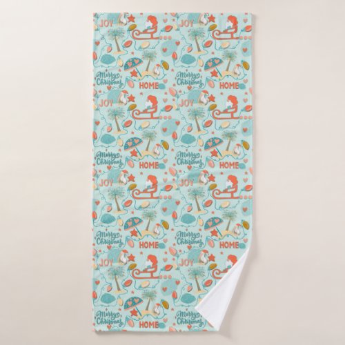 Beach Christmas coastal holidays Towel