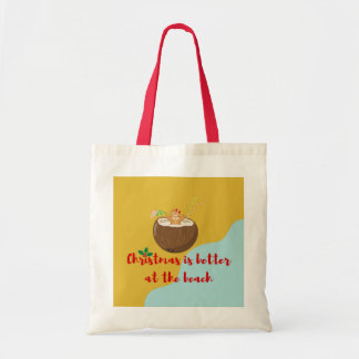 Beach Christmas Gingerwoman Tote Bag