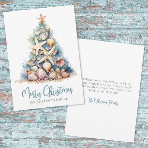 Beach Christmas Holiday Card