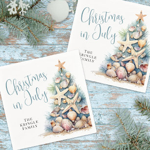Beach Christmas In July Napkins