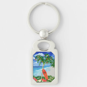 Beach Christmas Keychain