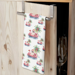 Beach Christmas Kitchen Towel