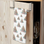 Beach Christmas Kitchen Towel<br><div class="desc">Celebrate the holidays with a bit of surf and sand with this festive kitchen towel featuring a repeating Christmas tree pattern made of shells and starfish. Whether you live in a beach or tropical location like Florida, California, the Bahamas—or just love the coastal look—this design brings the holiday spirit with...</div>