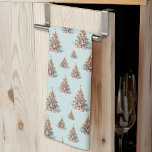 Beach Christmas Kitchen Towel<br><div class="desc">Celebrate the holidays with a bit of surf and sand with this festive kitchen towel featuring a repeating Christmas tree pattern made of shells and starfish. Whether you live in a beach or tropical location like Florida, California, the Bahamas—or just love the coastal look—this design brings the holiday spirit with...</div>
