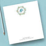 Beach Christmas Notepads Watercolor Sea Turtle<br><div class="desc">These beach Christmas notepads feature a watercolor sea turtle encircled by holiday greenery and red berries. Use the template fields to add your personalized text. A unique choice for the holiday season. Order small quantities or Christmas notepads in bulk. To see more designs like this visit www.zazzle.com/dotellabelle Watercolor art and...</div>