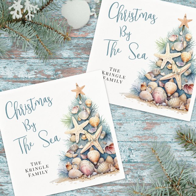 Beach Christmas Party Napkins (Beach Christmas Party Napkins)