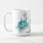 Beach Christmas Sea Turtle Seas & Greetings Coffee Mug<br><div class="desc">This beach Christmas coffee mug features a watercolor sea turtle with sprigs of holiday greenery and red berries. The words "Seas & Greetings" are set in trendy red script typography. A charming choice for your holiday decor or to give as a BFF gift for the turtle lover in your life....</div>