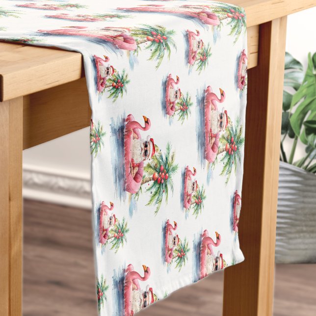 Beach Christmas Short Table Runner (Santa Beach Christmas Short Table Runner)