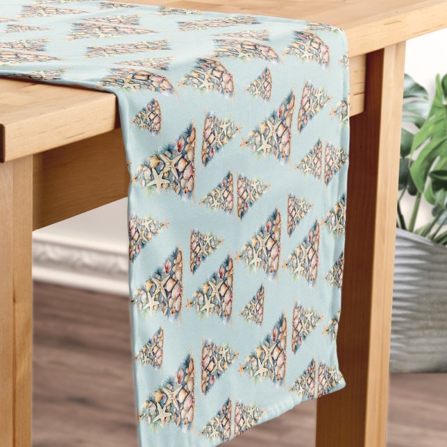 Beach Christmas Short Table Runner (Beach Christmas Short Table Runner)