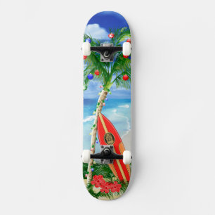Beach Christmas Skateboard Deck