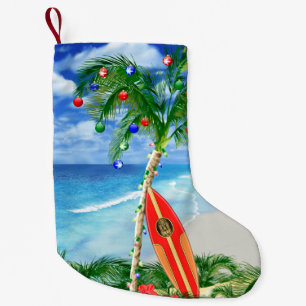 Beach Christmas Small Christmas Stocking