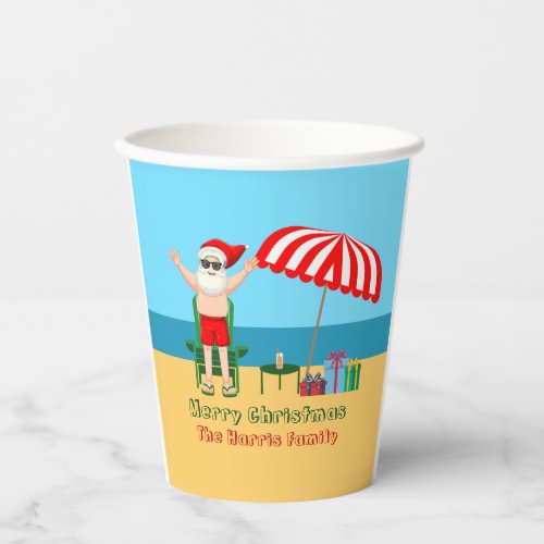 Beach Christmas Summer Santa Claus Custom Party