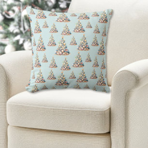 Beach Christmas Throw Pillow