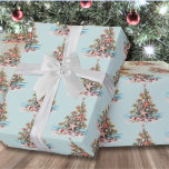 Beach Christmas Tree Pattern Wrapping Paper<br><div class="desc">Bring a tropical twist to your holiday season with this beach-inspired Christmas Tree wrapping paper, featuring shells and starfish. Perfect for spreading festive cheer in a laid-back coastal style, this design is ideal for anyone living in or dreaming of beachy destinations like Florida, California, the Bahamas, or those who simply...</div>