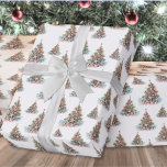 Beach Christmas Tree Pattern Wrapping Paper<br><div class="desc">Celebrate the holidays with a bit of surf and sand with this shell and starfish Christmas Tree pattern wrapping paper. Wish your loved ones a happy holiday season in beachy style. Whether you live in a beach or tropical location like Florida, California, the Bahamas, or just love the beach look,...</div>