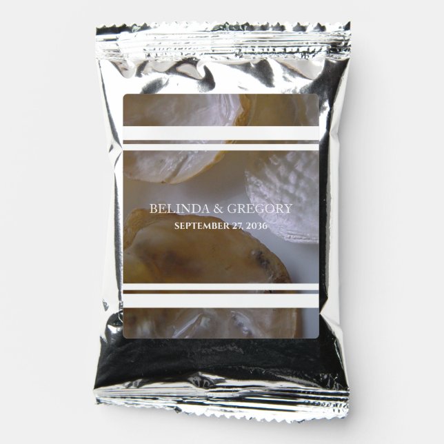 Beach Clams Wedding Coffee Drink Mix (Front)