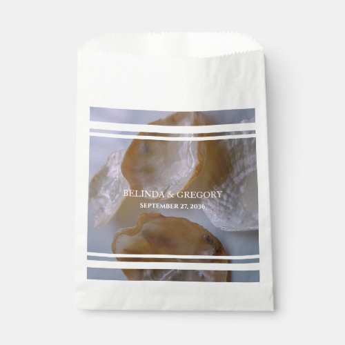 Beach Clams Wedding  Favor Bag