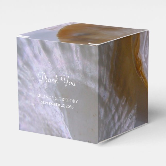 Beach Clams Wedding  Favor Boxes (Front Side)